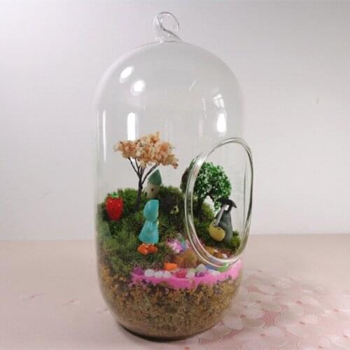 Big Size Cylinder Glass Terrarium Vase Diameter=10cm Height=20cm Hanging Glass Vase Wedding Decorative