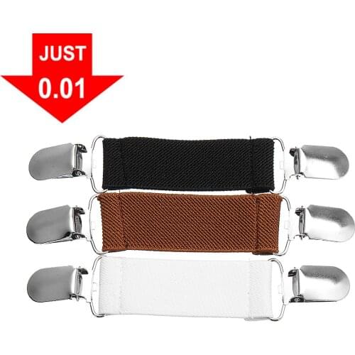 3PCS Hot Sale Silver Metal Dress Pants Clip Garment Waistband Extender Clothes Accessory Multifunction for Fixed Bed Sheet Sofa