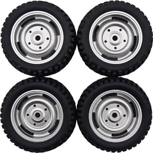 4pcs Tires Wheel with Adapter Coupler for MN 1/12 for MN90 90K 91 91K 45 45K 99 99S RC Car Upgrade Parts