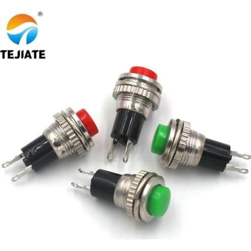 5PCS Momentary Switch DS-316 250V 1A 10mm Self-resetting OFF/ON Push Button switch