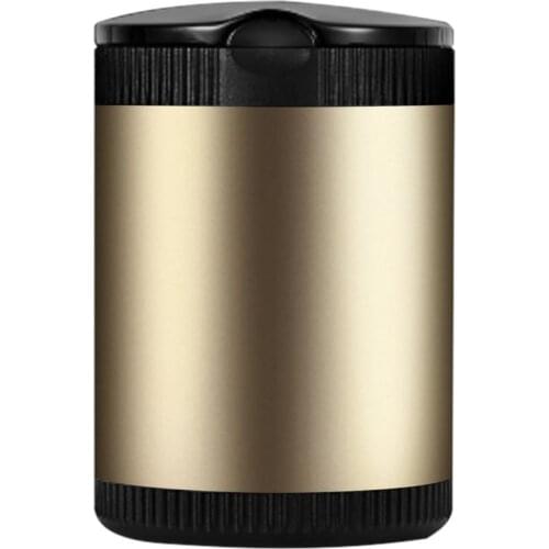 Car Ashtray Stainless Steel Liner Night Mini Multi-functional Car Ashtrays Trash Can With Lid For Travel Auto Interior