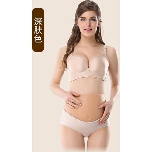 Free shipping 4~5 Month 1500g Seamless pregnant baby false belly artificial silicone belly pregnancy Top quality
