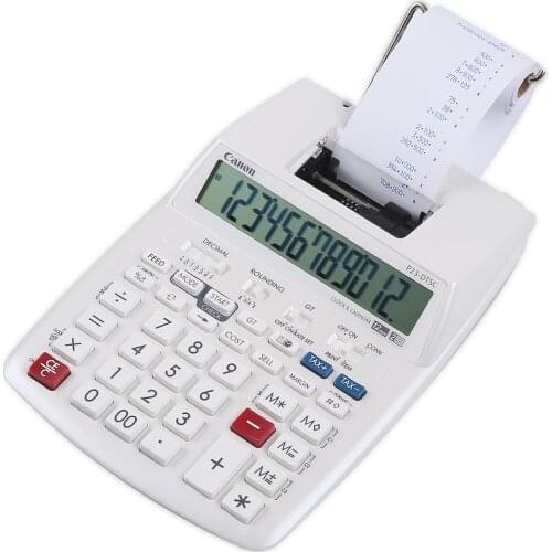 Printing Calculator Bank Accounting Finance 12 Digit Ink Wheel Two-color Printing Computer P23-DTSC