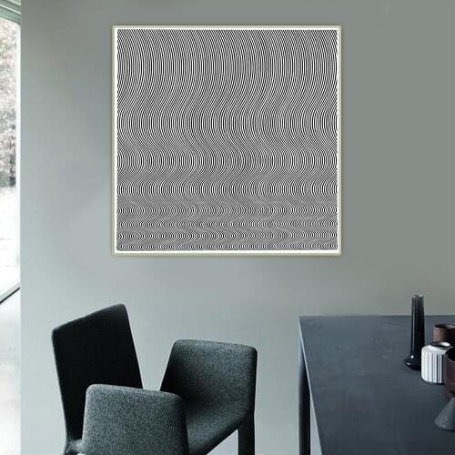 Canvas Oil Painting Bridget Riley"Fall,1963"Wall Aesthetic Backdrop Artwork Western Art Decor Home Living Room Decoration