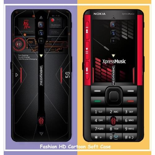 Soft Case For ZTE Nubia Red Magic 6 Pro Case Retro Phone Star Phone Cover For RedMagic 6 Back Case For Nubia Red Magic 6 NX669J