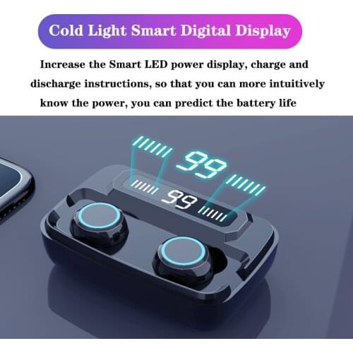 M11 tws5.0 ecouteur bluetooth sans fil for ecouteur iphone x sans fil iphone iphone 7 samsung xiaomi huawei ecouteurs 3300mah