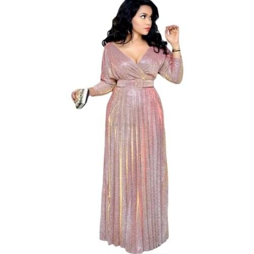 New African Dashiki Elastic Baggy Pants Party Style Dashiki Sleeve Dress For Women