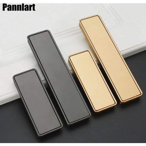 Pannlart 1 Pc Modern Cabinet Invisible Handle Zinc Alloy Hidden Door Handle Kitchen Cabinet Drawer Knobs Furniture Hardwre