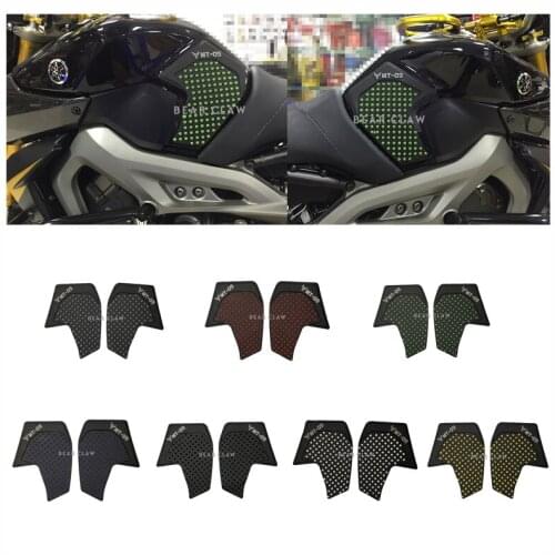 Anti slip sticker Motorcycle Tank Traction Pad Side Knee Grip Protector For Yamaha MT-09 FZ-09 MT 09 mt 09 FZ 09 2014-2016
