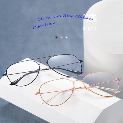 Clear Transparent Computer Anti Blue Screen Light Blocking Glasses Frame Women Men