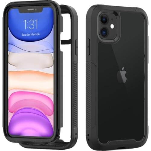 Transparent Anti-Scratch Protective Case For iPhone 11 Pro Max 6 6s 7 8 Plus X XS Max XR Hard PC+ TPU Bumper Dual Layer Cover