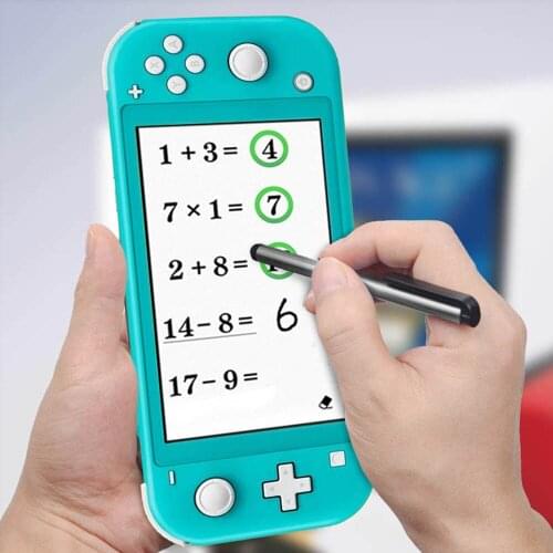 2Pcs Stylus Pen & Removable Analog Silicone Thumb Button Caps Grip x6 for Nintend Switch Lite & NS Switch Controller Cover Kit