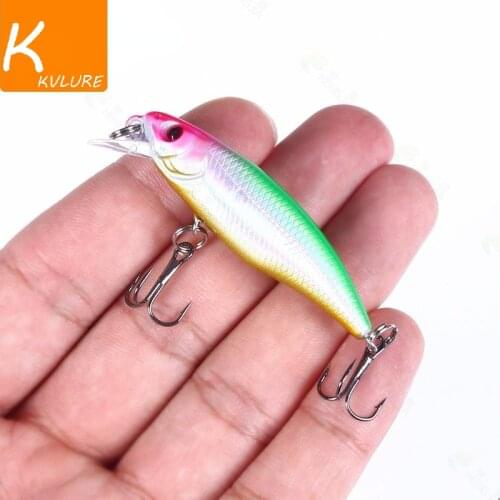 1PCS 6CM/4.3G Fishing Lure Quality Minnow Lure 3D Eyes Plastic Hard Bait Pesca Artificial Jig Wobblers Crankbait Fishing Bait