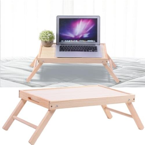 Foldable Multi‑Purpose Bed Table Support Laptop Stand Desk Breakfast Snack Tray For Eating Reading Dormitory Accessories