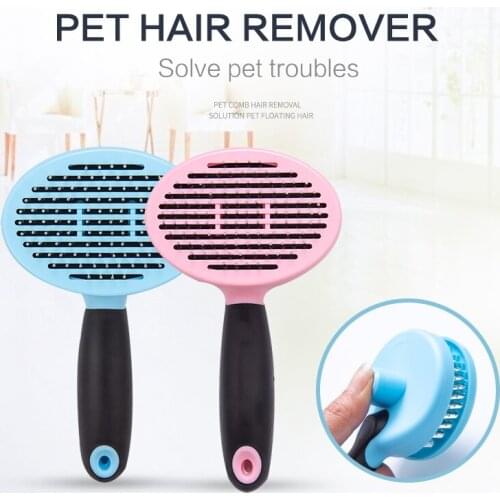 Dog Hair Removal Comb Grooming Cats Comb Pet Products Cat Flea Comb Pets Comb for Dog Grooming Toll Automatic Hair Brush Trimmer