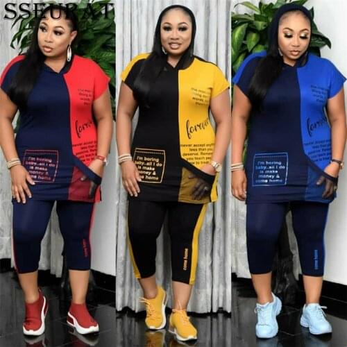 SSEURAT African Clothes For Women Two Piece Sets Long Tops And Pants Matching Set Mesh Patchwork Tracksuit Set