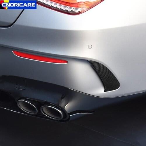 Car Styling Rear Bumper Spoiler Both Side Canard Decoration Cover Trim For Mercedes Benz CLA C118 CLA200/220 2020