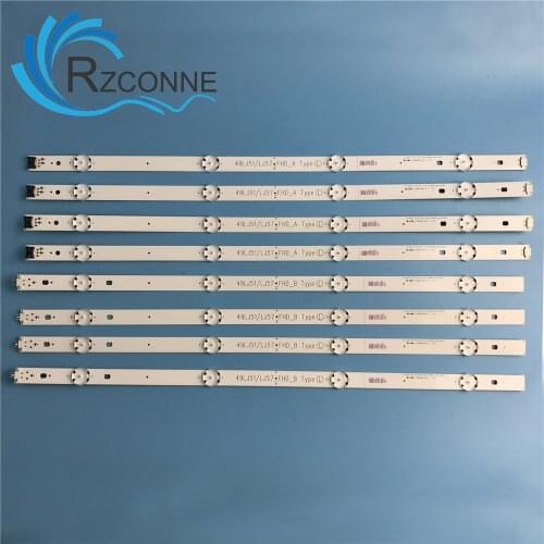 LED Backlight strip 8 Lamp For LG Innotek 17Y 49"_FHD TV SSC_49INCH_FHD A B 49LH51_FHD_A 49LJ51/LJ57_FHD 49LH5100 NC490DUE-ABEX1