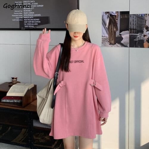Hoodies Women Thicken Winter O-neck Print Kpop Loose Large Size 4XL All-match Students Korean Style Leisure Hoodie Womens Chic