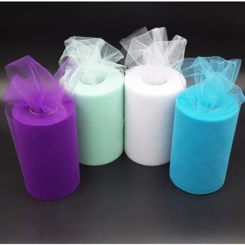 TULLE Roll Spool 6"x100yd Tutu Wedding decoration Gift Bow OVER 40COLORS FOR SELECTION frozen party decoration