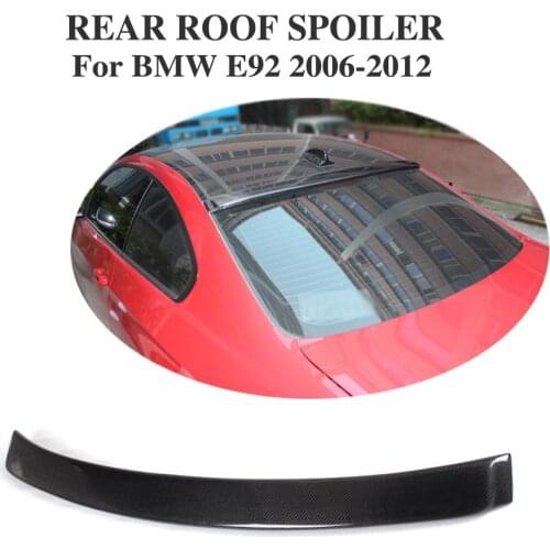 Carbon Fiber Rear Roof Spoiler Window Trim Sticker Lip Wing for BMW 3 Series E92 M3 2-Door 2007-2013 Car Tuning Parts