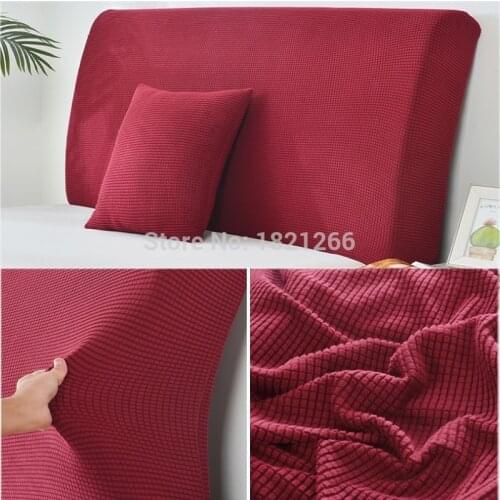 European Stretch Headboard Slipcover Solid Color Bed Head Back Cover Protection Dust Cover for Bed Decor