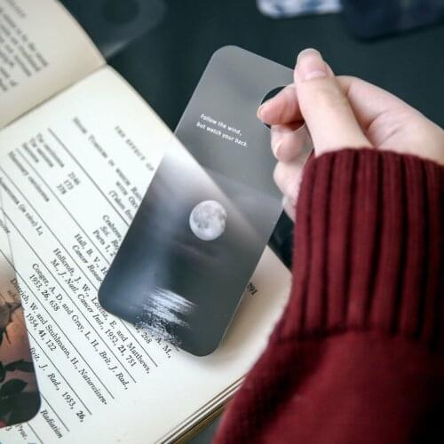 10 Pcs/bag Ins Style Illusion Simple Transparent Plastic Retro Creative Hand Account DIY Decor Bookmarks Student Office Supplies