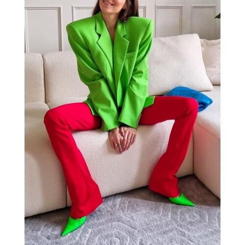 Chic Fashion Women Suits Summer Notched Lapel One Button New Designed Coat Streetwear Photoshoot Young Girl Sexy Jacket