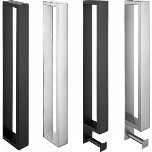 1 Pc Bathroom Stainless Steel Towel Rack Self-Adhesive Wall Mounted Washcloth Holder