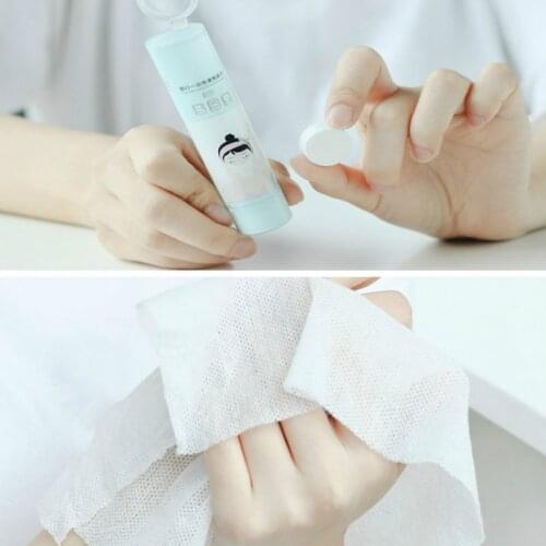 10 Pcs/box Compressed Towel / Magic Wipe Disposable Towel Soft Cotton Expandable Just Add Water Travel Face Hand Towel