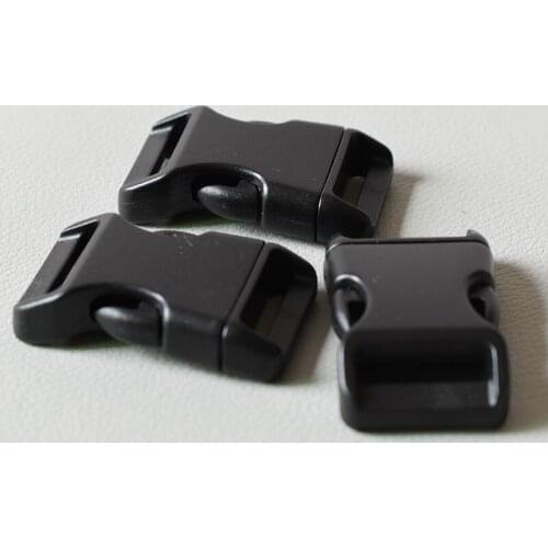 10 pcs/lot 20mm DLY plastic release buckles clip clasp knapsack straps rectangle buckle sliders Dog collar accessories
