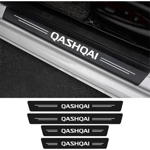 4Pcs For Nissan Qashqai J10 J11 2021 2020 2019 2018 2017 2016 2015 2014 2013 -2008 Car Door Threshold Sticker Tuning Accessories