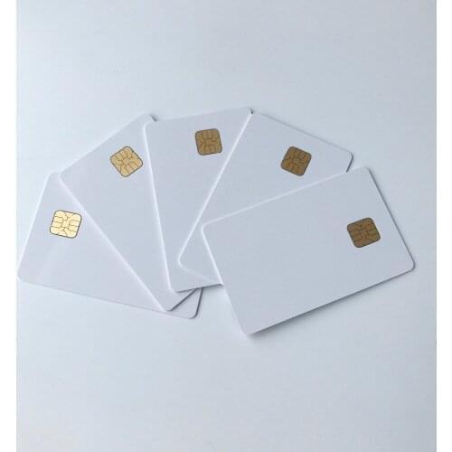 50pcs/lot contact smart SLE4428 chip card inkjet printable for Rental and library management printed by Epson or Canon printers