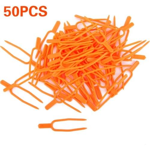 50Pcs Plastic Plant Climbing Support Clips Plant Vine Holder For Flower Strawberry Seedling Tomato Garden Buildings Supplies