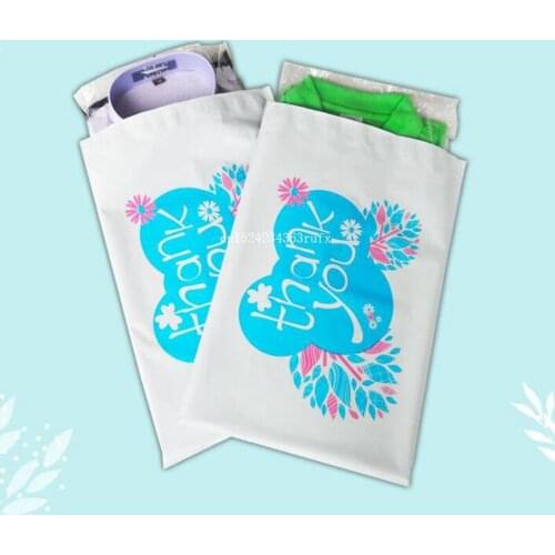 500Pcs Envelope Mailing Bag with Word "Thank You" Mailer Mailing Bags Courier Mailer Express Bag Poly Gift Cases Bag