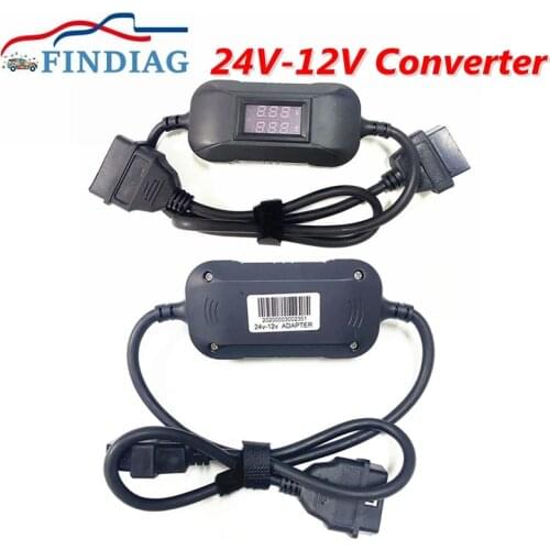 For Heavy Duty Truck Diesel Converter 24V to 12V Adapter Easydiag 2.0 With X431 Easydiag 3.0 Golo 3 Carcare 12V Car Cables