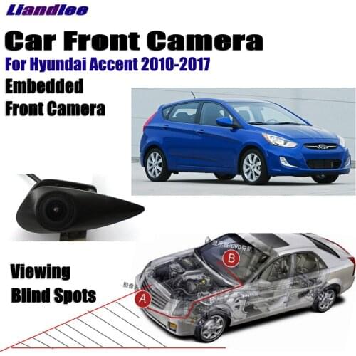Car Front View Camera For Hyundai Accent 2010-2017 2015 Not Rear View Backup Parking Camera HD CCD Night Vision