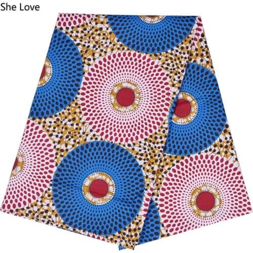 Chzimade 1 Yard Ankara African Polyester Wax Prints Fabric DIY Material For Garments Craft Making Accessories