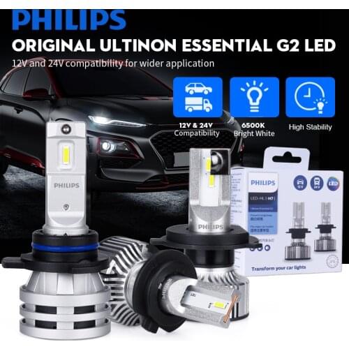 H11 LED Headlight bulb Philips HB4 LED 9012 HIR2 H7 H4 H8 H16 9005 9006 Car headlight Philips G2 LED Bulbs H11 Fog Lamps 6500K