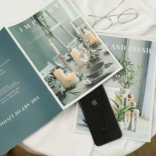 INS Photography Picture Album Magazine 28*21 cm for Photo Shooting Background Fotografia DIY Desktop Decor Backdrops Accessories