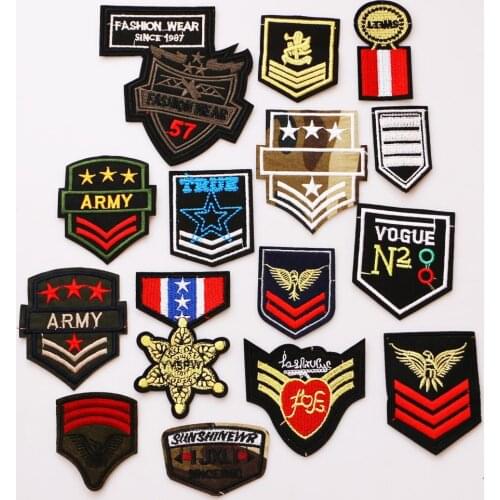 2 PCS US Marine Corps Camouflage icon Embroidered Iron on Patches for Clothing DIY Strip Clothes Patchwork Sticker Custom Badges
