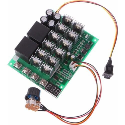 DC Motor Speed Controller 12V 24V 36V 48V 10-55V 60A Forward / Reverse Switch