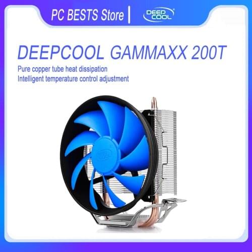 DEEPCOOL GAMMAXX 200T Computer host CPU Cooler 2 Heat pipe PWM Quiet Temperature control Fan for Intel AMD