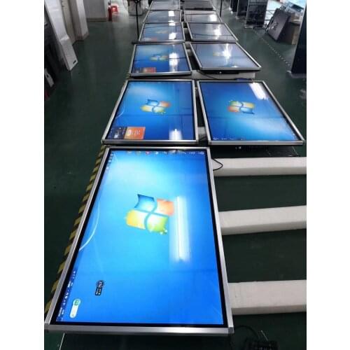Lan wifi digital signage with fingerprint ID card NFC reader AIO with PC buit in 4G module touch screen display device