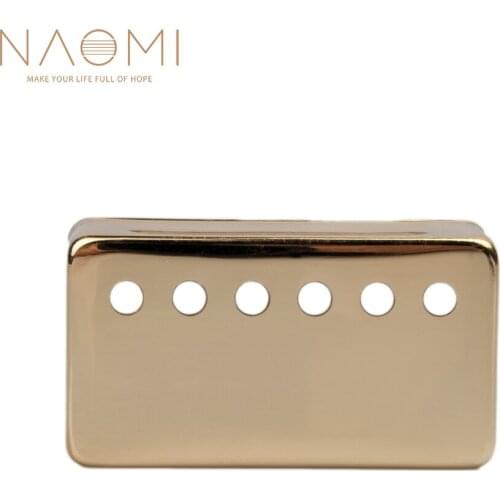 NAOMI Metal Humbucker Pickup Cover 50mm For LP Style Electric Guitar Parts & Accessories Golden Color New