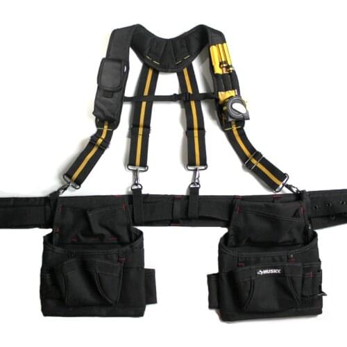 Multifunction Suspenders Brace Type X Tooling Straps Heavy Work Tool Strap Hangable Tool Bag Reduce Weight Male Suspender Belt