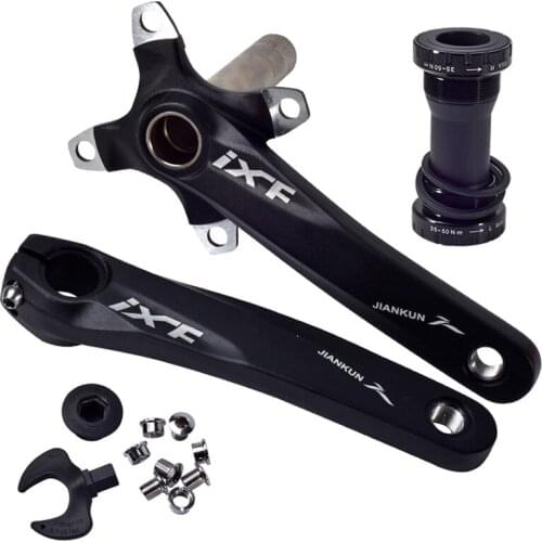 MTB Bike Crankset Aluminum Alloy With Bottom Bicycle Crankset MTB Crank Bike Accessories