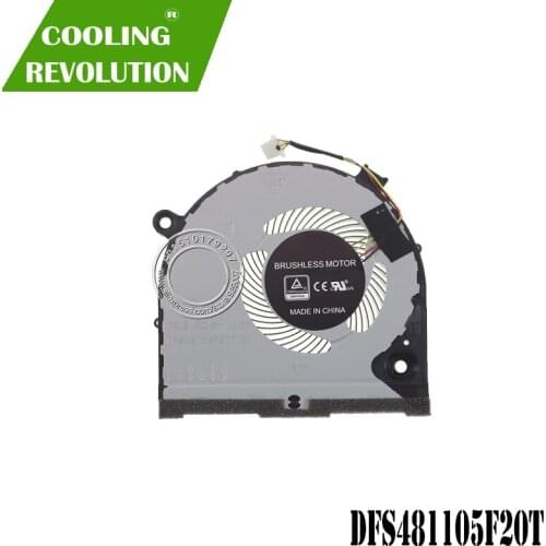 Laptop CPU Cooling Fan DFS481105F20T DC5V 0.5A 4PIN for DELL G3 G3-3579 3779 3776 G5-5587 GTX1060