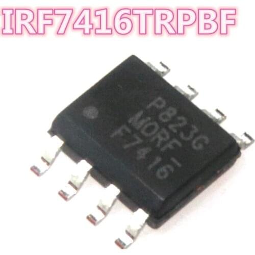 New original Good quality IRF7416TRPBF IRF7416TR F7416TR F7416 SOP-8 P-channel 30V 10A MOS tube Free shipping