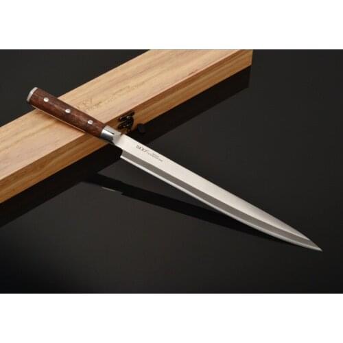 24 27cm Japanese Yanagiba Chef Knife Kitchen German 1.4116 Stainless Steel Japan Sushi Sashimi Salmon Fish Fillet Cooking 8.1.2W